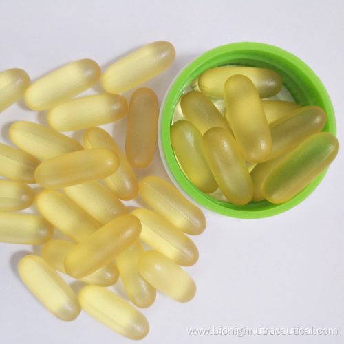 Enteric coated fish oil softgel